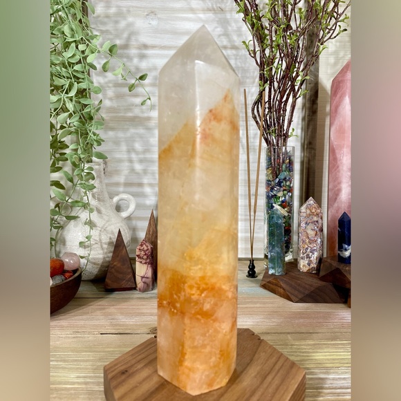 1598 Golden Healer Crystal Tower - Large 8-1/2 Inches Tall - Picture 4 of 11